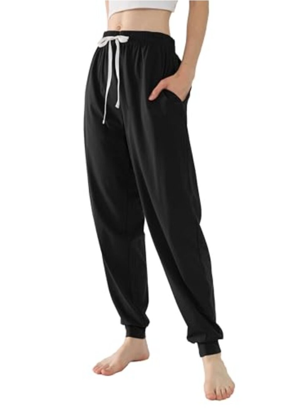 Women's Cotton Sweatpants Joggers with Pockets Athletic Lounge